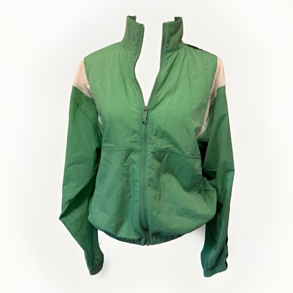 Reebok‎ Women Mint Green And White Track Jacket Size Small